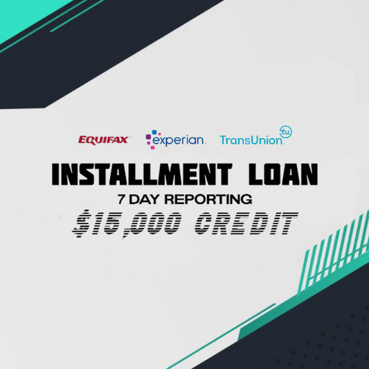Installment Loan Tradeline - $15,000